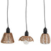 Lampe à suspension LED Countryfield marron h16cm