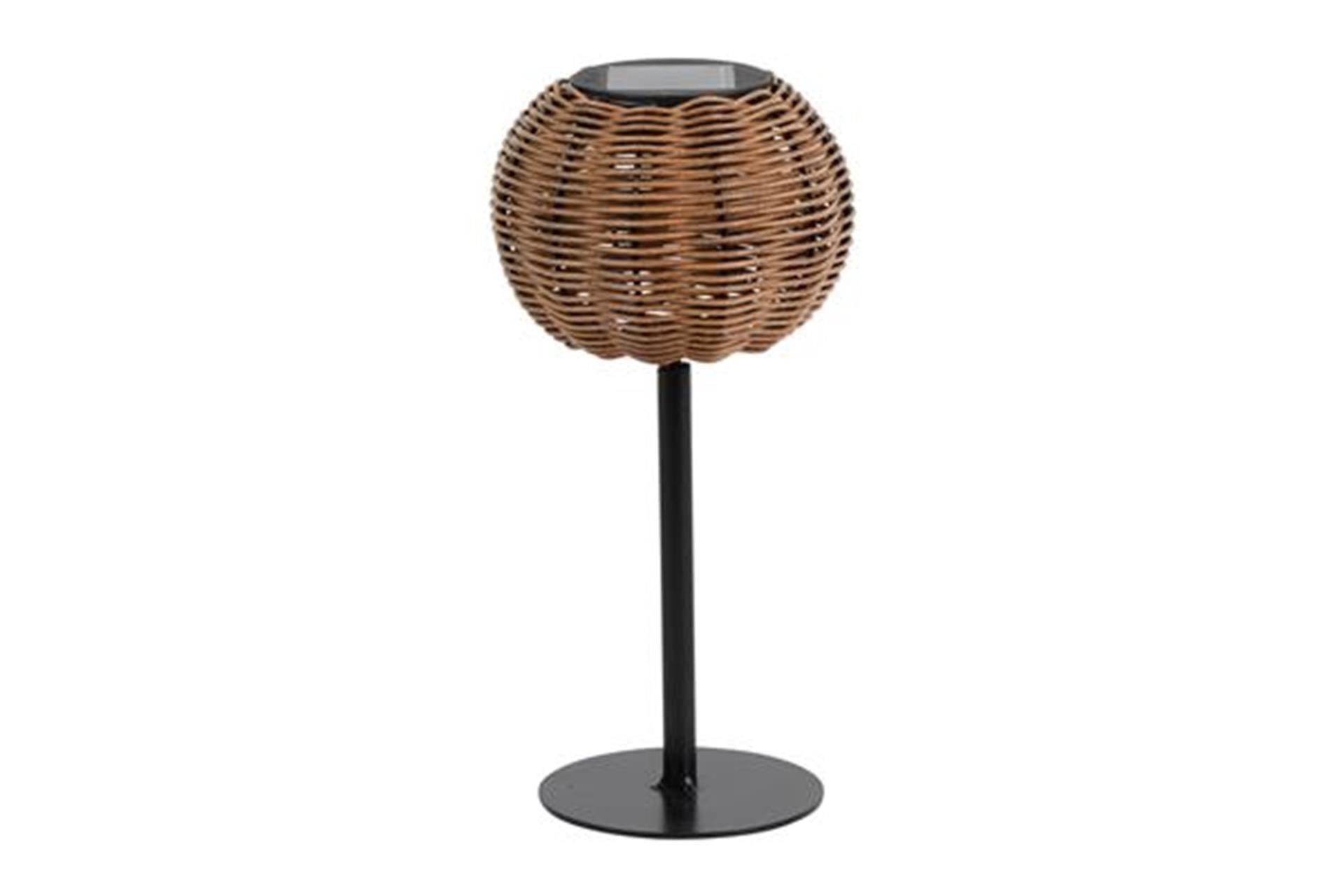Lampe de table solaire Countryfield marron h30cm