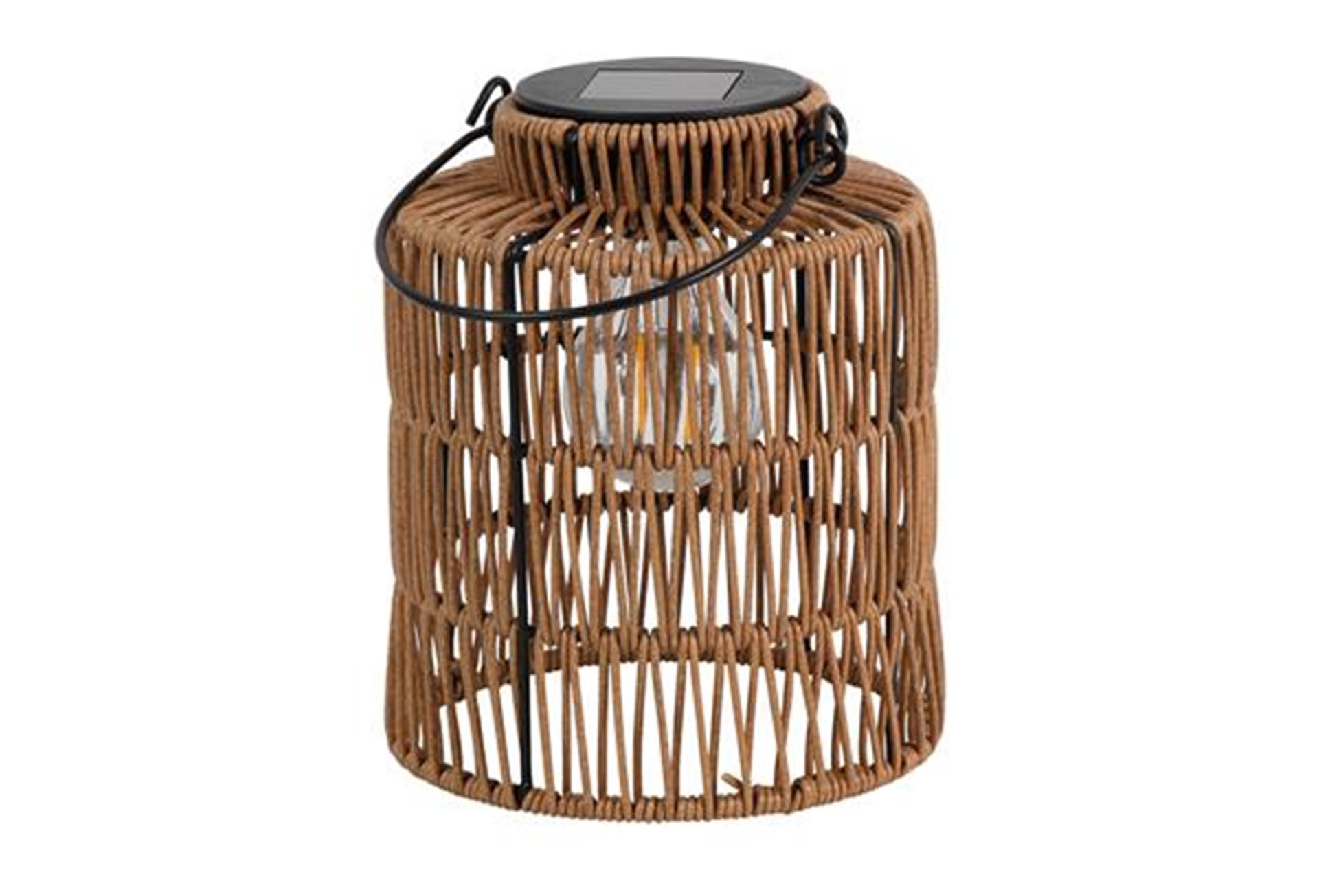 Lanterne solaire Countryfield marron h19cm