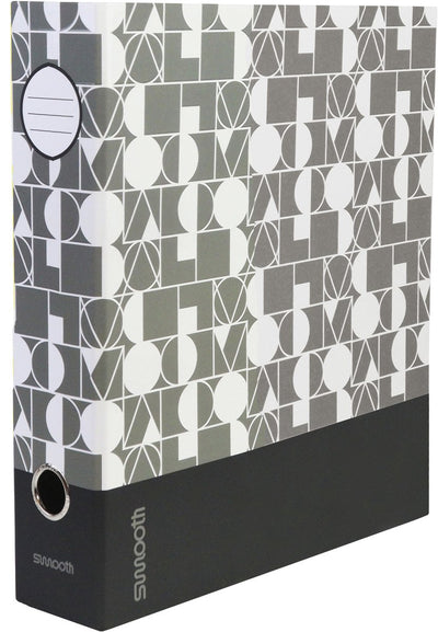 Ancor classeur à anneaux lisse a4 2 anneaux mécanisme d-25 gris noir - an-113181-c
