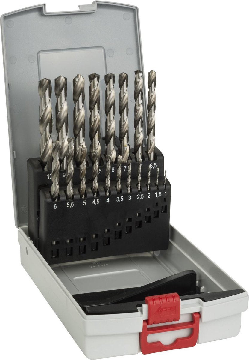 BOSCH 19-PART HSS-G Probox Metal Drill Set