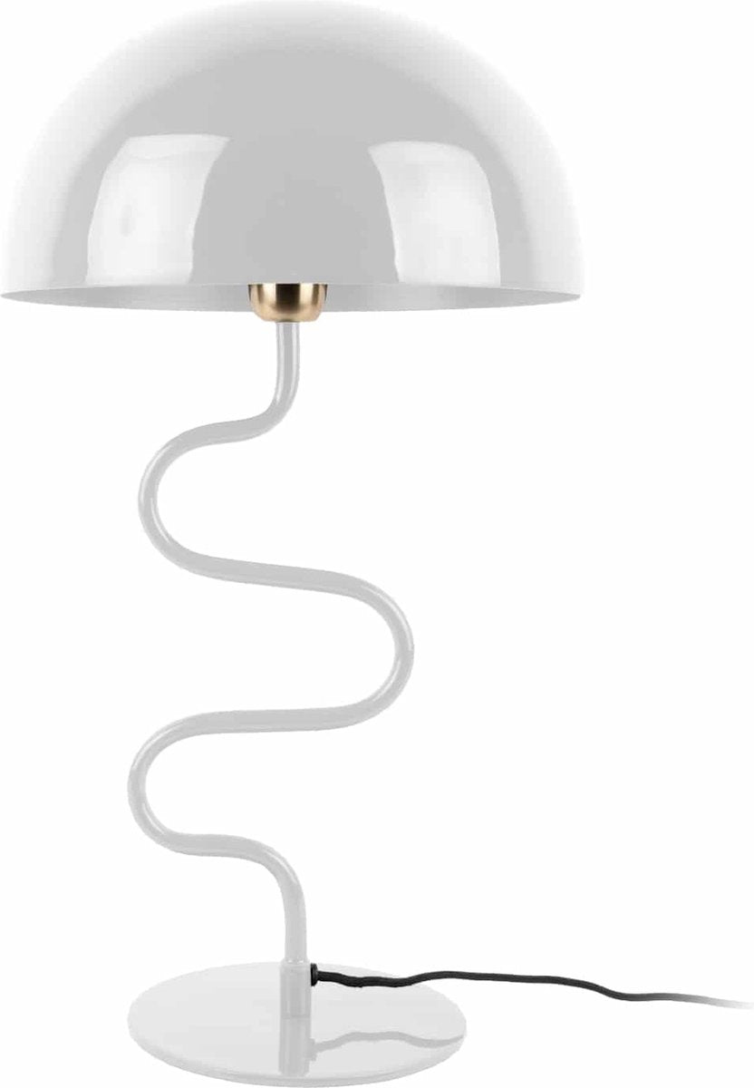 Lampe de table Leitmotiv twist - blanc - 31x31x54cm - scandinave