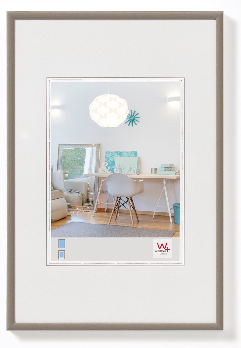 Walther new lifestyle - cadre en plastique - format photo 20x30 cm - acier