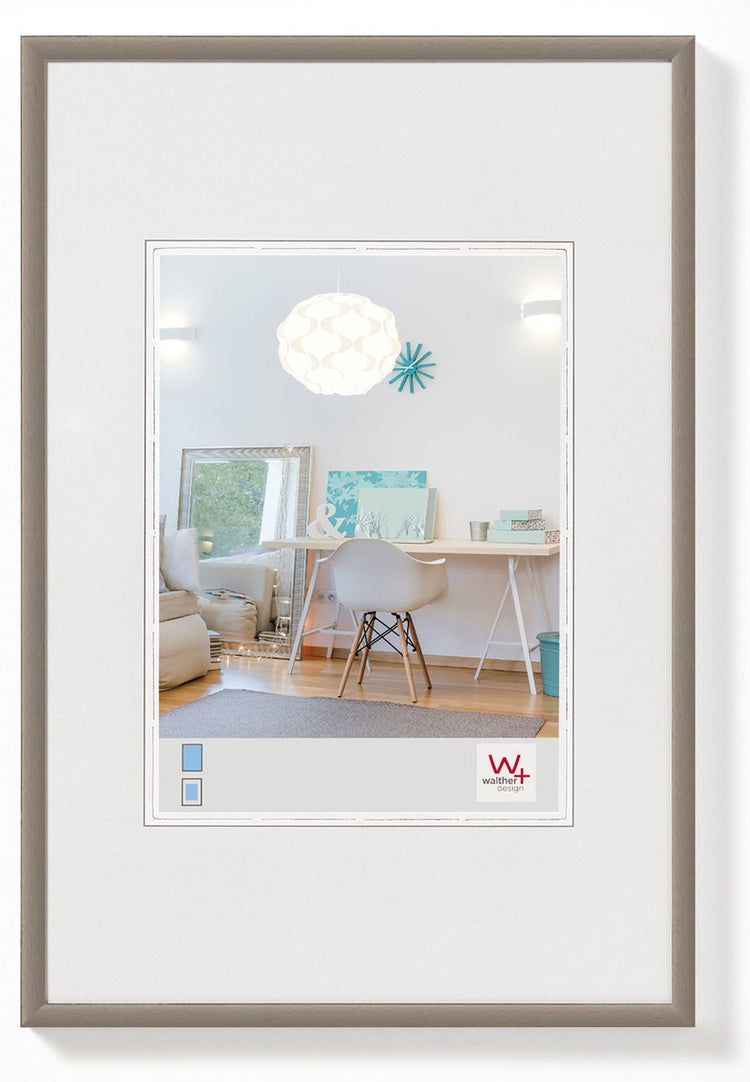 Walther new lifestyle - cadre en plastique - format photo 20x30 cm - acier