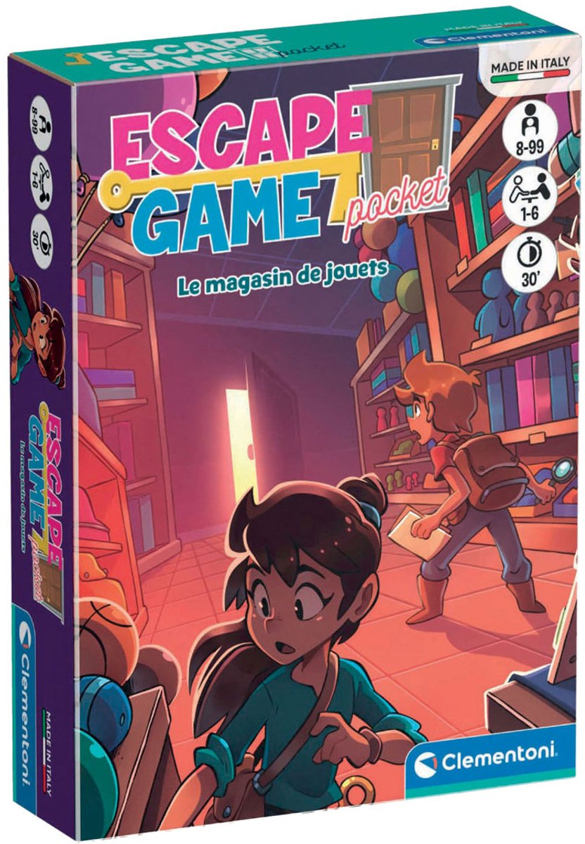 Clementoni Escape Game Pocket Le Magasin de Jouets (français)