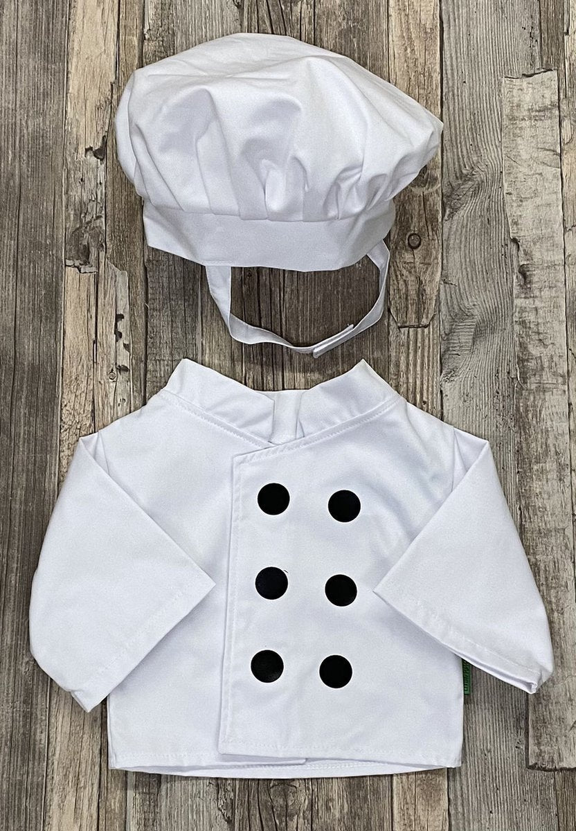 Living Puppets Vêtements de poupée Vêtements de chef 2 pièces pour marionnette à gants de 65 cm