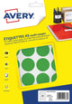 Avery étiquette a5 30mm blister rond 240 pcs vert