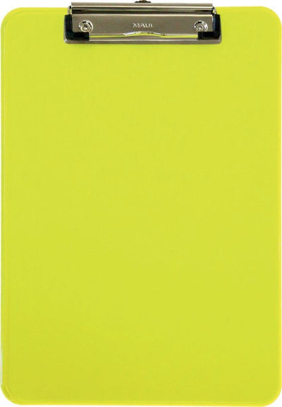 Porte-bloc Maul a4 transparent jaune fluo