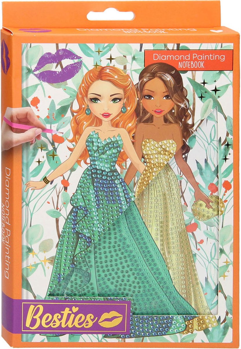 Note à peinture de diamants de Besties