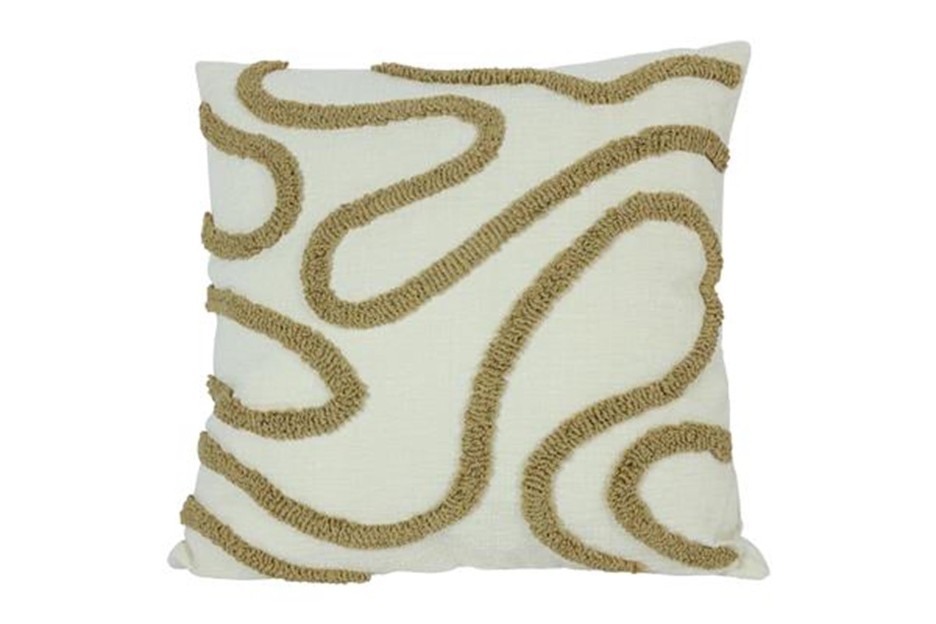 Countryfield coussin luus blanc marron 45cm