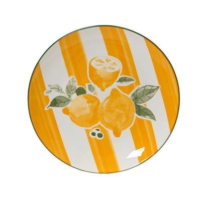Decoris assiette petit-déjeuner porcelaine ø19,2cm citron