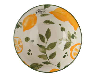Decoris assiette creuse porcelaine ø20cm citron