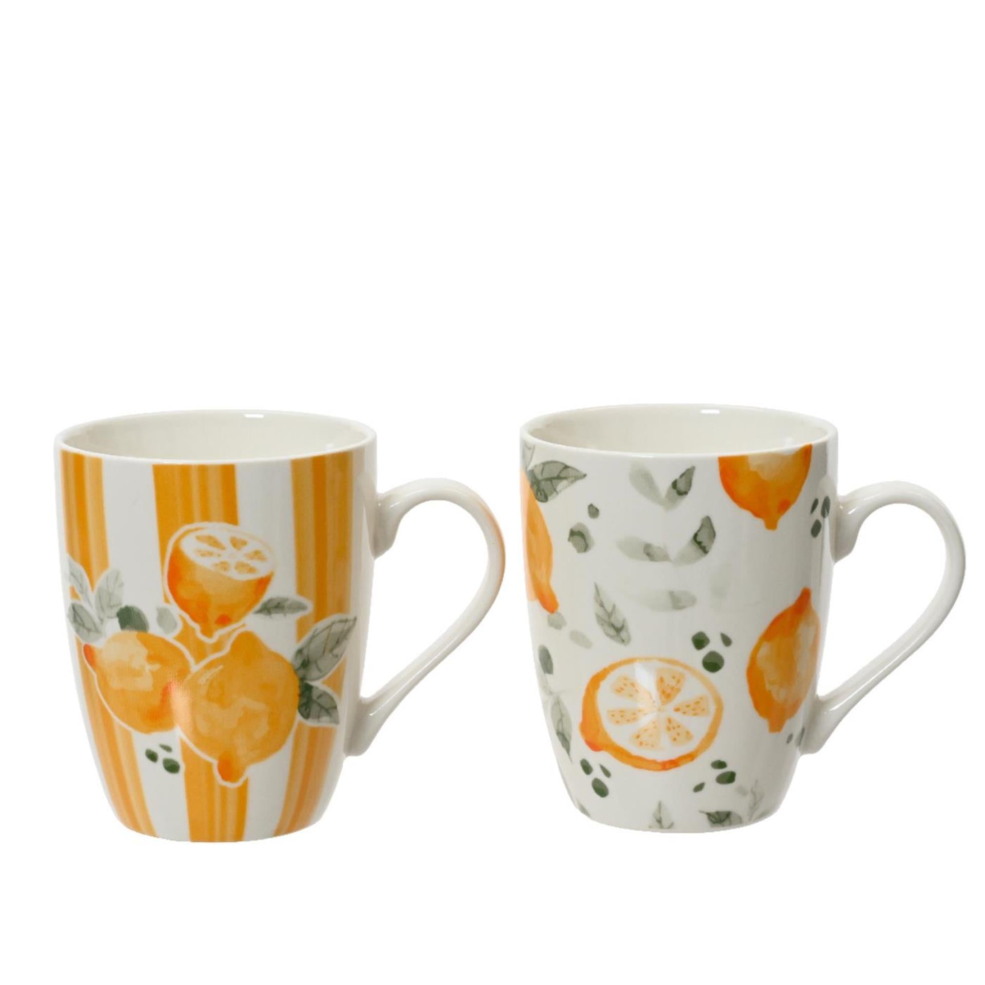 Mug en porcelaine Decoris 340ml citron