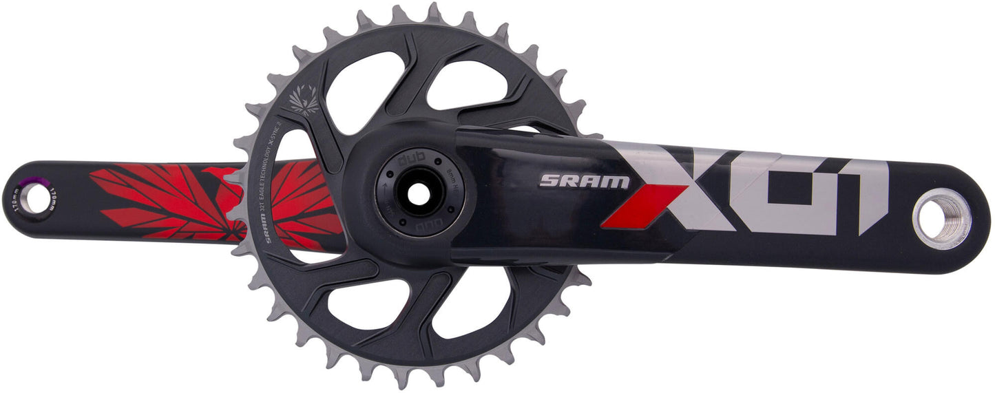 SRAM CRANKET X01 Eagle 32T 170 mm Oxy Red