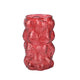 Vase Decoris verre h23cm fraise rouge
