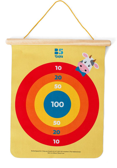 Jeu de fléchettes magnétique Bs toys - jeu de fléchettes - magnétique - double face - à partir de 3 ans