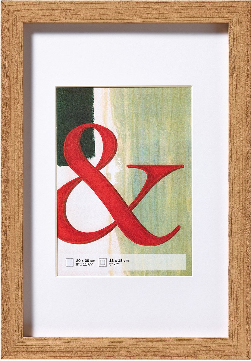 Walther Stockholm - cadre en bois mdf - format photo 15x20 cm - hêtre