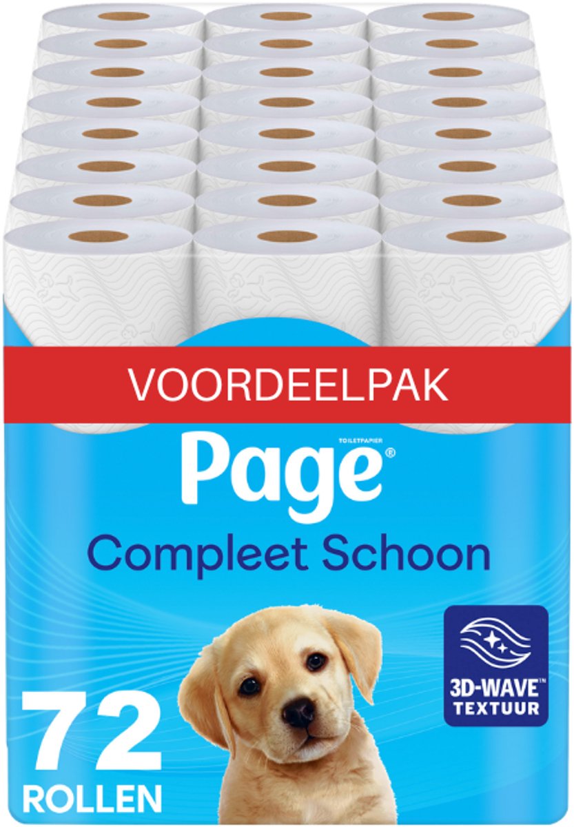 Papier toilette Page ® scottex® - papier toilette complètement propre - 72 rouleaux - pack économique