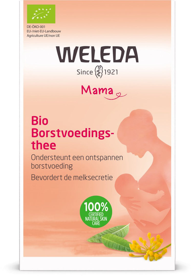 Weleda Tisane d'allaitement bio - fenugrec, fenouil, anis et carvi - verveine citronnée - favorise un allaitement détendu - ingrédients 100% naturels - 20 sachets