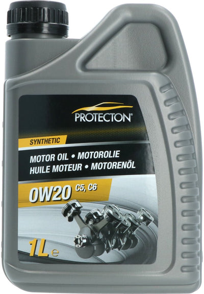 Huile moteur synthétique Protecton - mi-saps - économie de carburant - 0w-20 c5 - propriétés anti-usure et anti-corrosion - 1 litre