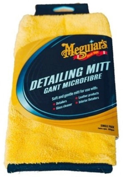 Meguiar's Meguiar's Detailing Mitt - Gant en microfibre pour vernis à cire - Lavable en machine - Accessoire de détail de voiture
