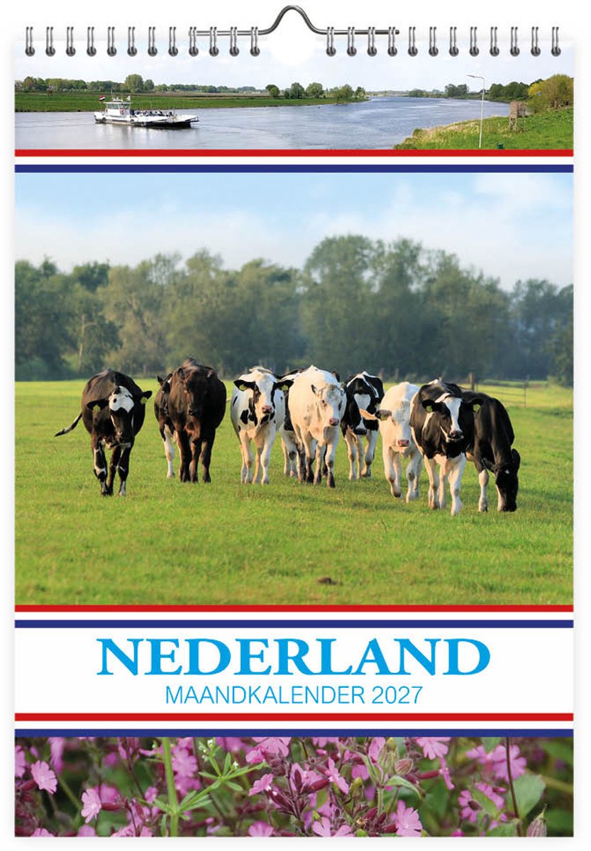 Comello Pays-Bas calendrier mensuel vaches 2027