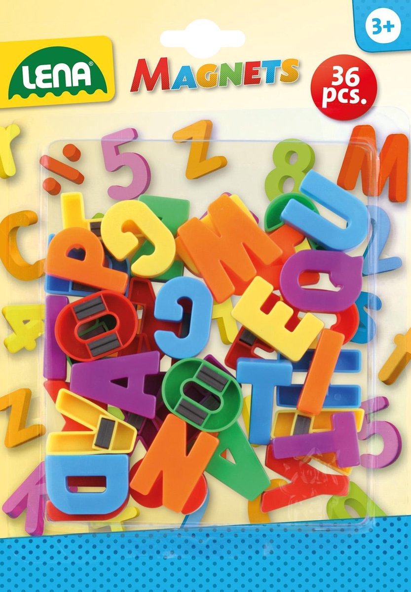 Lettres majuscules aimantées Lena - 36 pièces