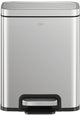 Eko - poubelle à pédale madison 8 litres - plastique inox - acier inoxydable mat misty - poubelle