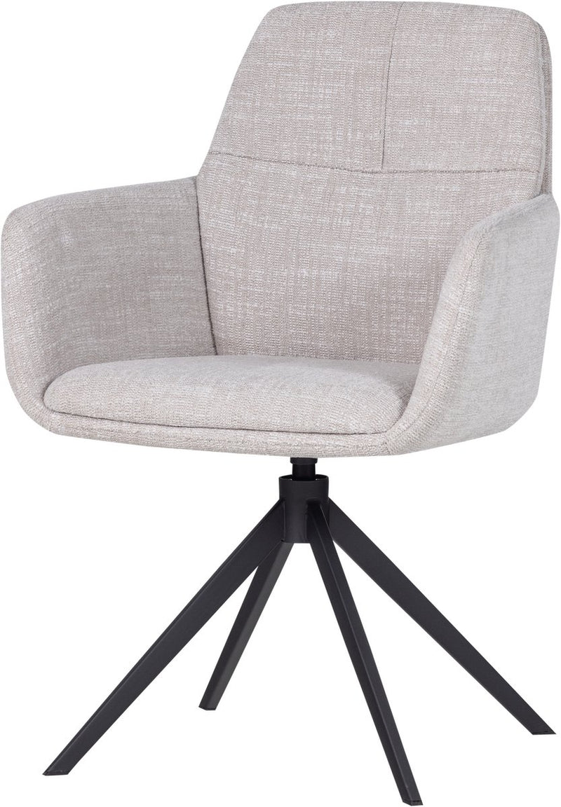 Chaise de salle à manger Woood Grant - mélange - naturel - 88x61x63
