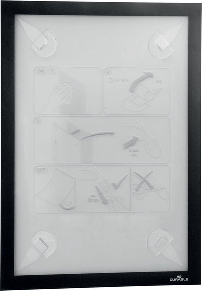 Durable 484301 porte-documents noir (l x h) 236 mm x 323 mm DIN A4 portrait, DIN A4 paysage