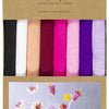 Papier crépon Creativ company, feuille 25x60 cm, taux de crêpe : 180%, 105 gr, harmonie rose violet, 8 feuilles 1 boîte