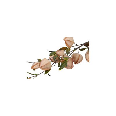 Champ de campagne fleur artificielle physalis soie marron h94cm