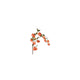 Champ de campagne fleur artificielle physalis bronze soie h94cm