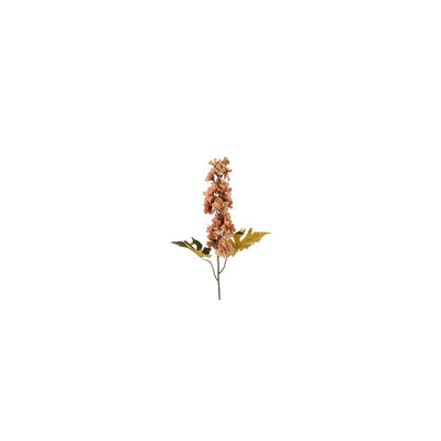 Champ de campagne fleur artificielle delphinium marron soie h60cm