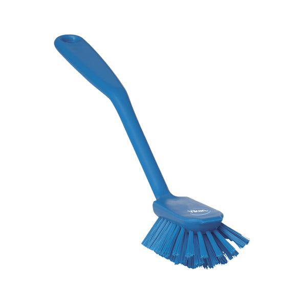 Vikan brosse à vaisselle normale + bord grattant bleu (1 pièce)