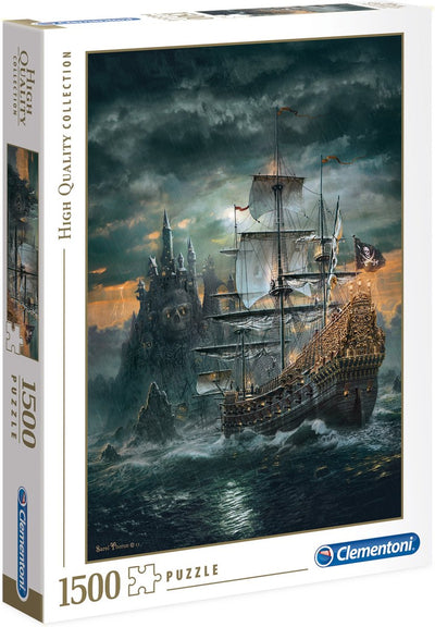 Clementoni - puzzle - 1500 pièces - bateau pirate - puzzle pour adultes - collection de haute qualité