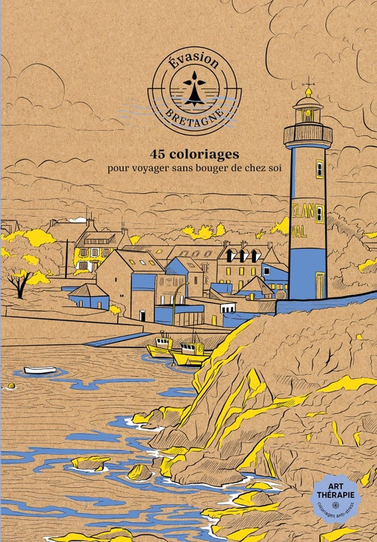 Hachette héros évasion bretagne - art thérapie - hachette - livres de coloriage pour adultes
