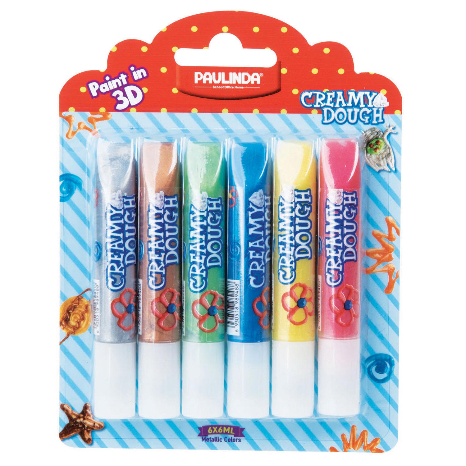 Paulinda Creamy Perk Metallic, 6x6ml