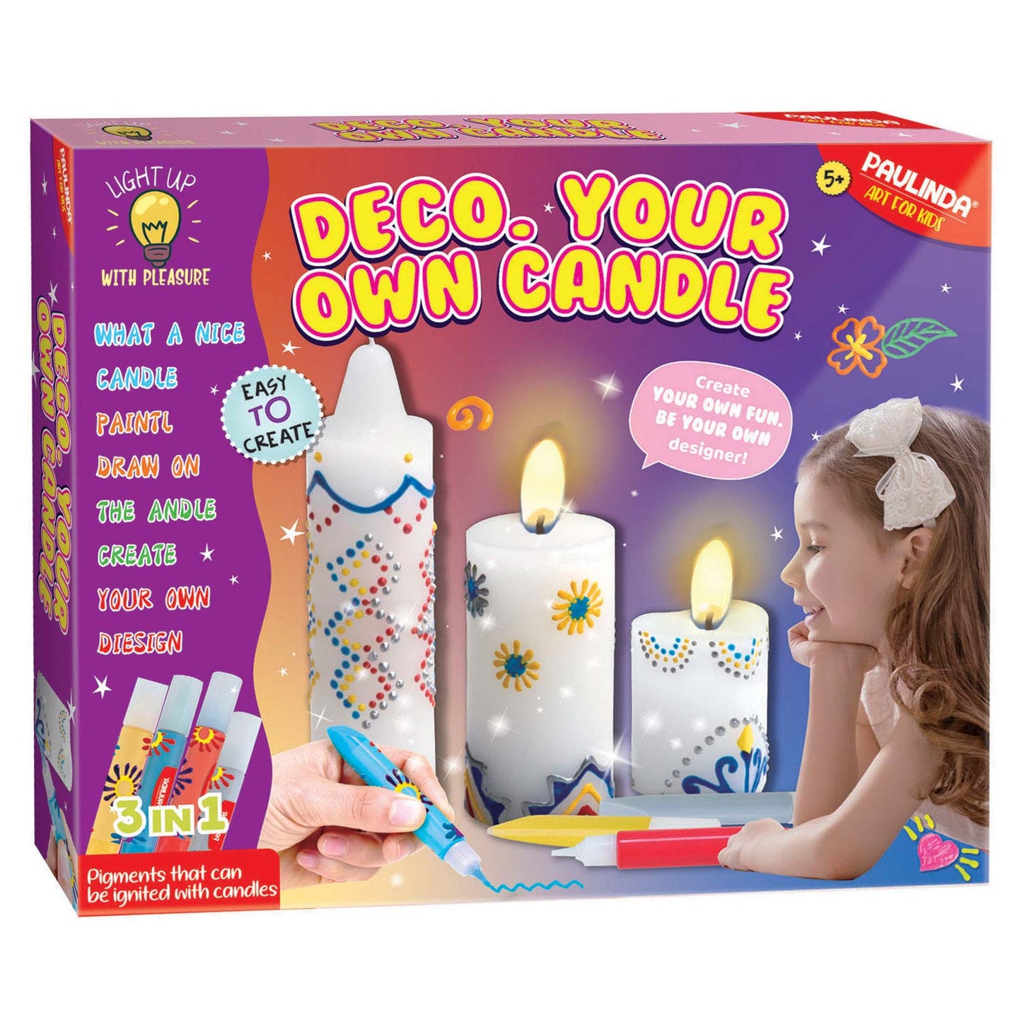 Décorez vos propres bougies