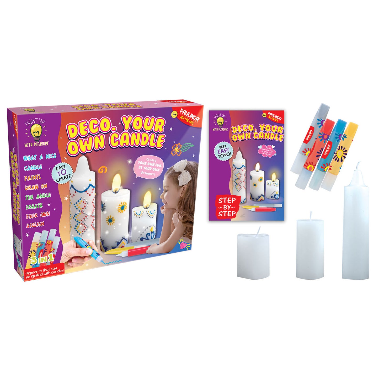 Décorez vos propres bougies