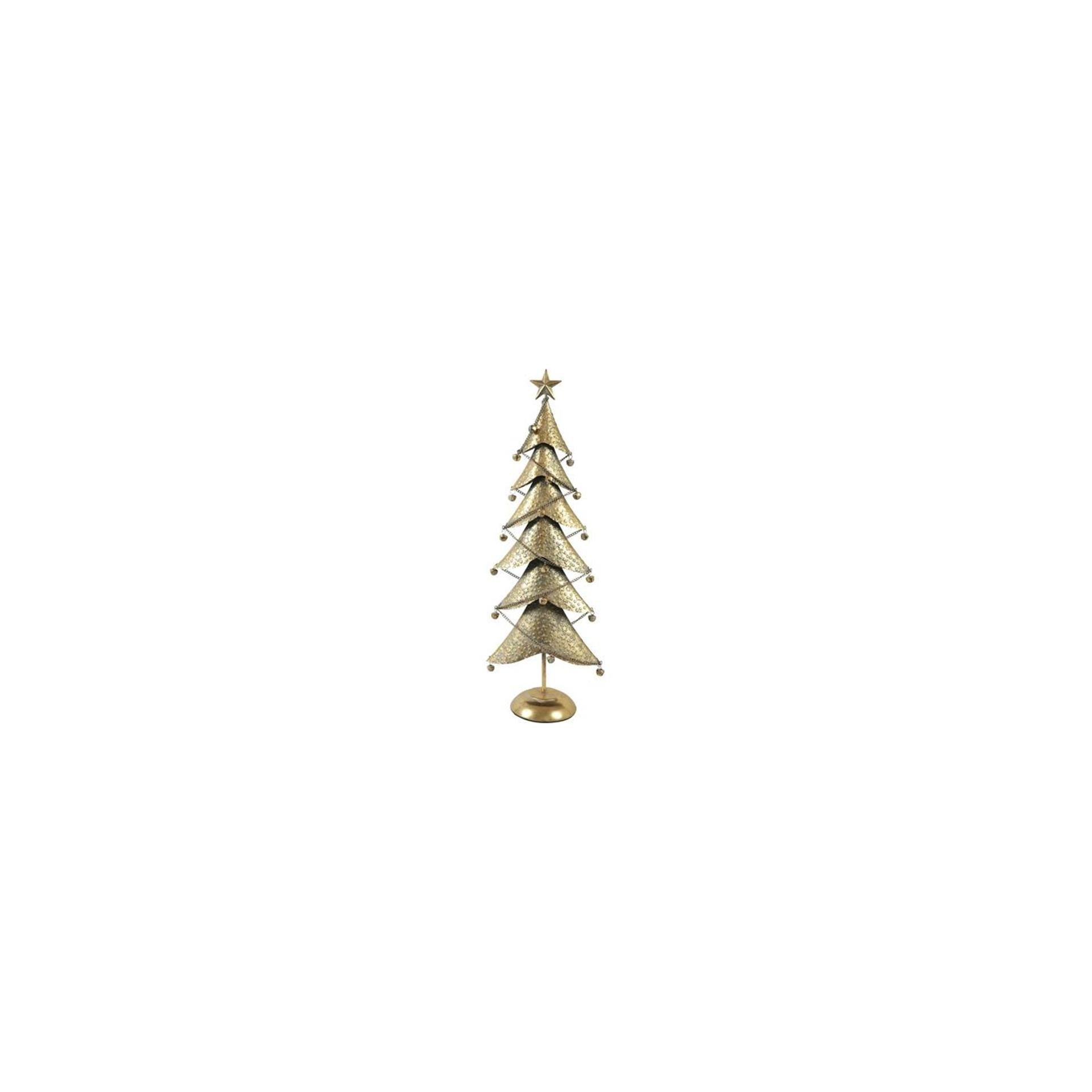 Champ de campagne champ de campagne sapin de Noël balas métal doré 28x16x80cm