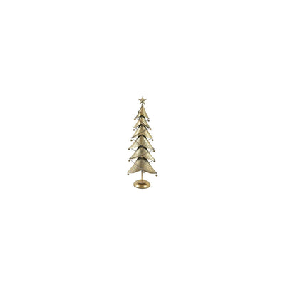 Champ de campagne champ de campagne sapin de Noël balas métal doré 28x16x80cm