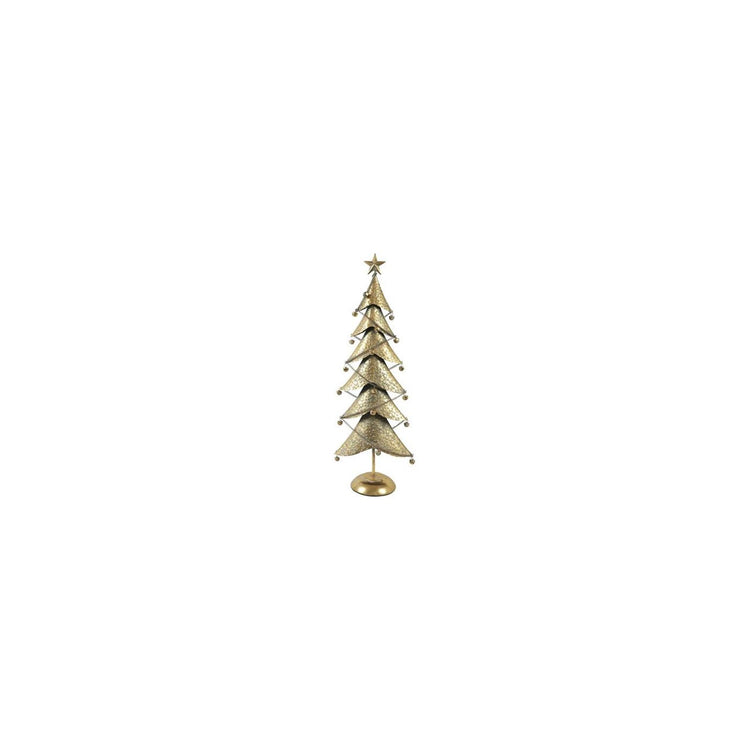 Champ de campagne champ de campagne sapin de Noël balas métal doré 28x16x80cm
