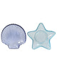 Assiette verre Decoris ø14cm coquille ou étoile