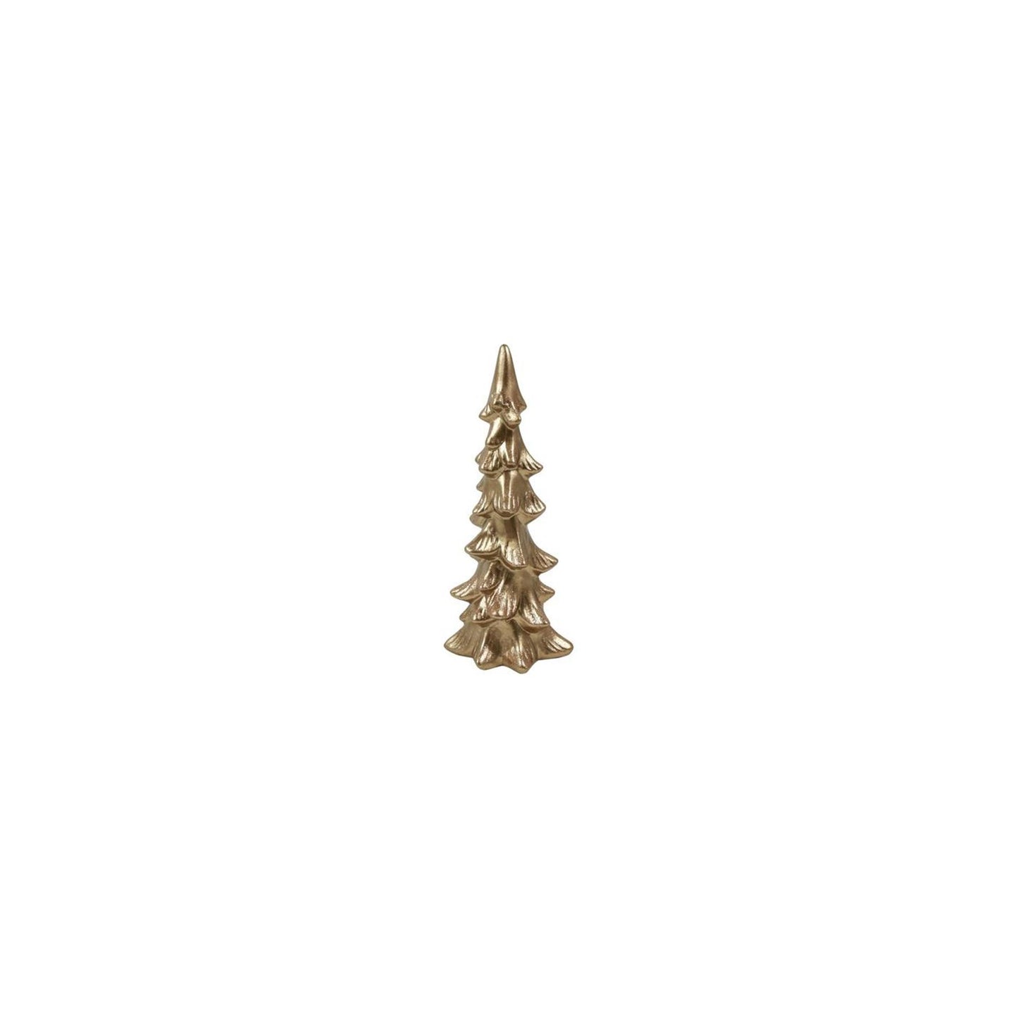 Champ de campagne statue de champ de campagne sapin de Noël floris or faïence 10x8x24cm