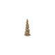 Champ de campagne statue de champ de campagne sapin de Noël floris or faïence 10x8x24cm