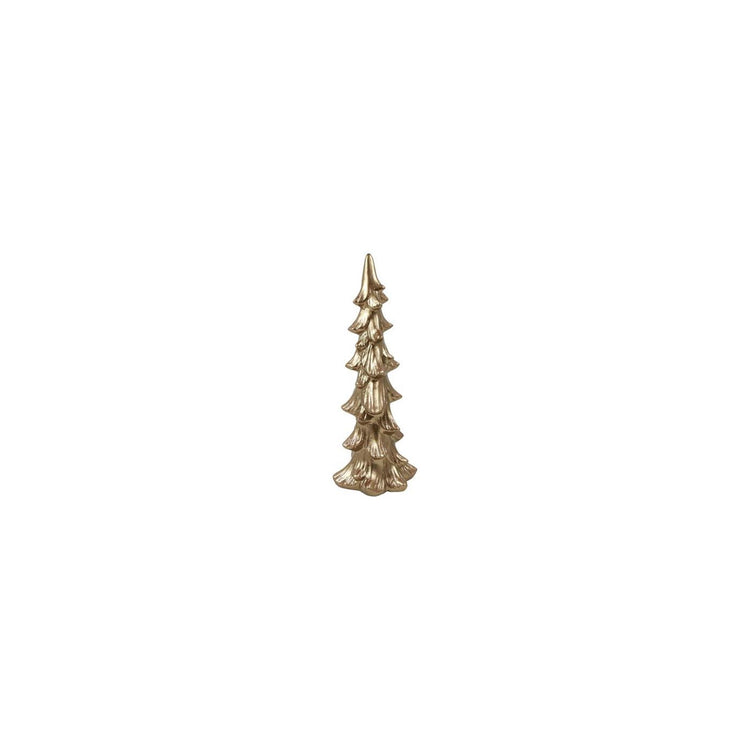 Champ de campagne statue de champ de campagne sapin de Noël floris or faïence 14x11x37cm