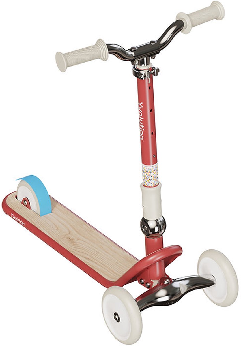 Yvolution - trottinette classique planeur – rouge – pliable et réglable