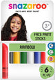 Bâtons de peinture pour le visage Snazaroo arc-en-ciel