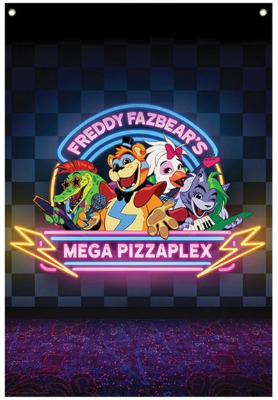 Fanattik cinq nuits à freddy's wall bannière-mega pizzaplex (divers) nouveau